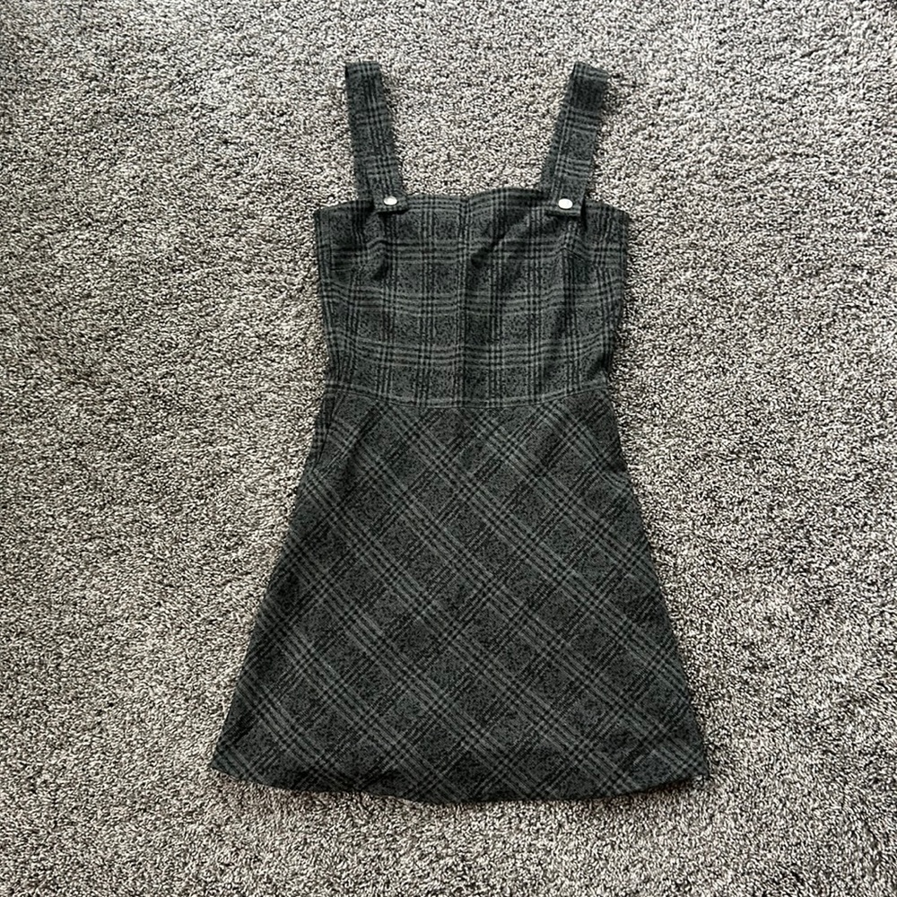 Grey snap top dress